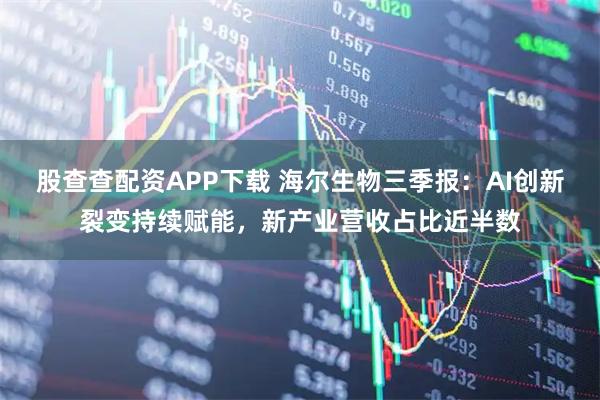股查查配资APP下载 海尔生物三季报：AI创新裂变持续赋能，新产业营收占比近半数