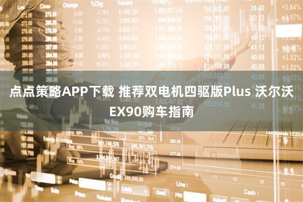 点点策略APP下载 推荐双电机四驱版Plus 沃尔沃EX90购车指南